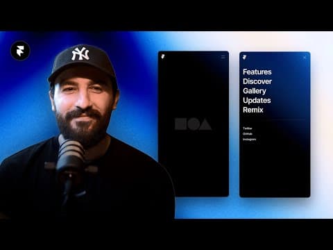 Créer une navigation responsive pour Site Web / Landing Page sur Framer